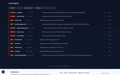 Priority Alerts + Signal Feed